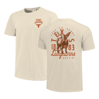 Thumbnail for Texas Longhorns Mascot Overlay Ivory Tshirt