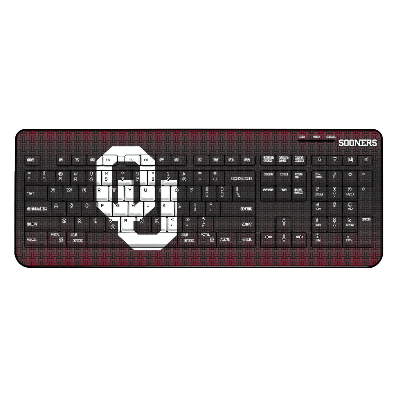 Oklahoma Sooners Linen Wireless USB Keyboard-0