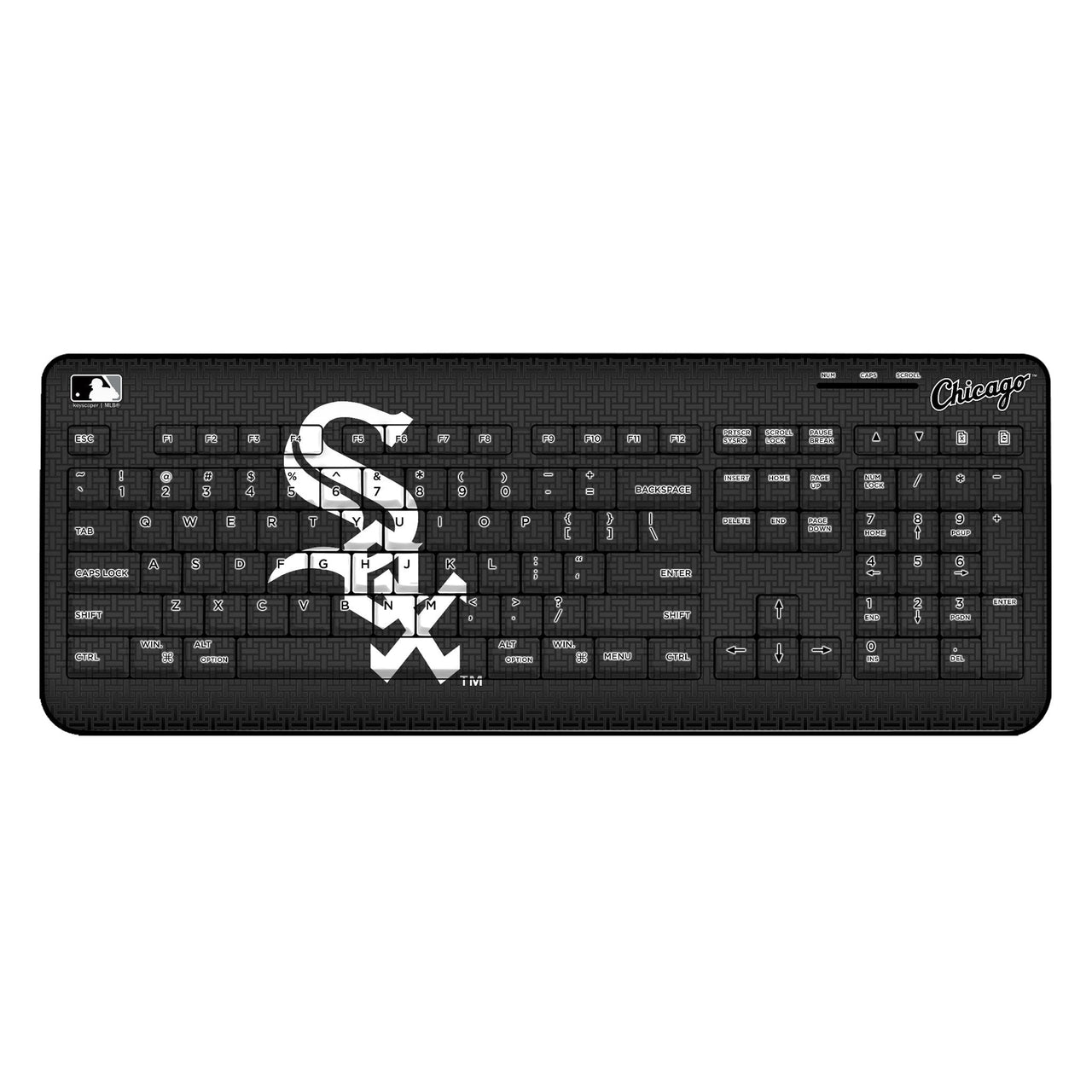 Chicago White Sox Linen Wireless USB Keyboard-0