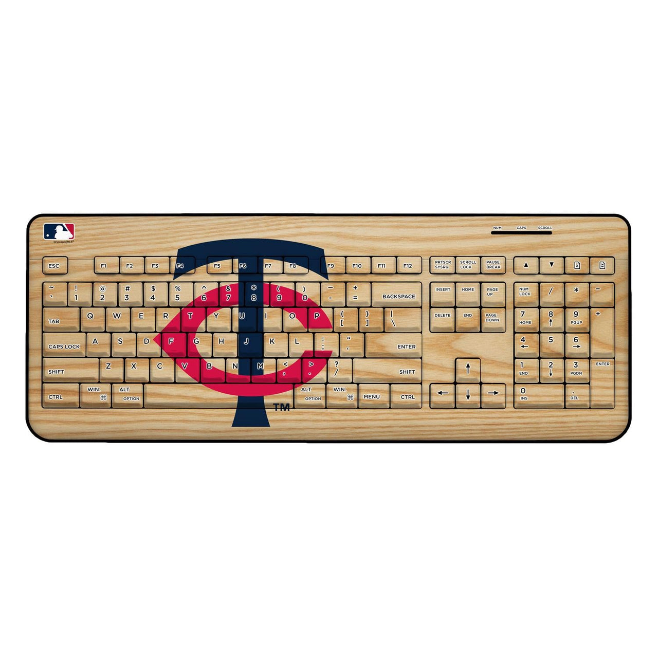 Minnesota Twins Baseball Bat Wireless USB Keyboard-0