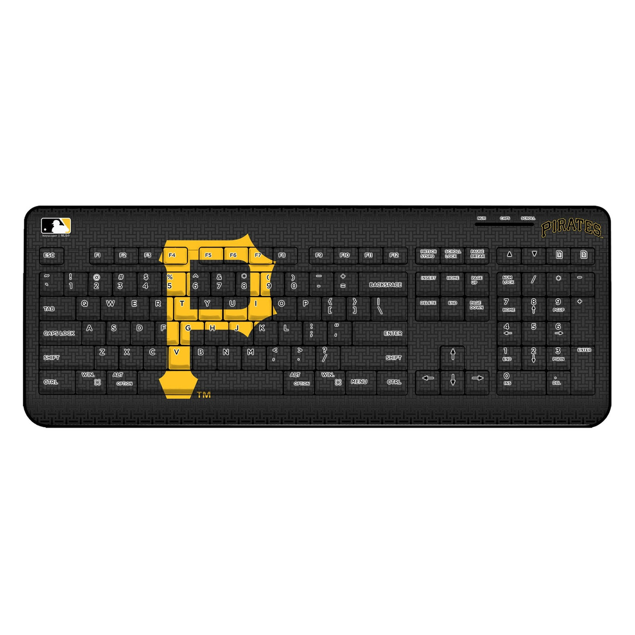 Pittsburgh Pirates Linen Wireless USB Keyboard-0