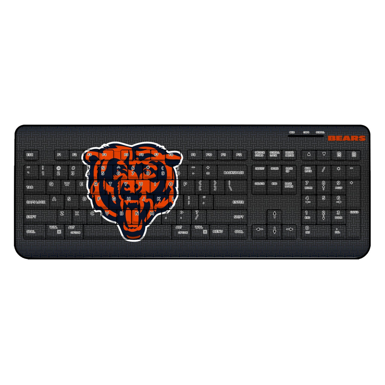 Chicago Bears Linen Wireless USB Keyboard-0