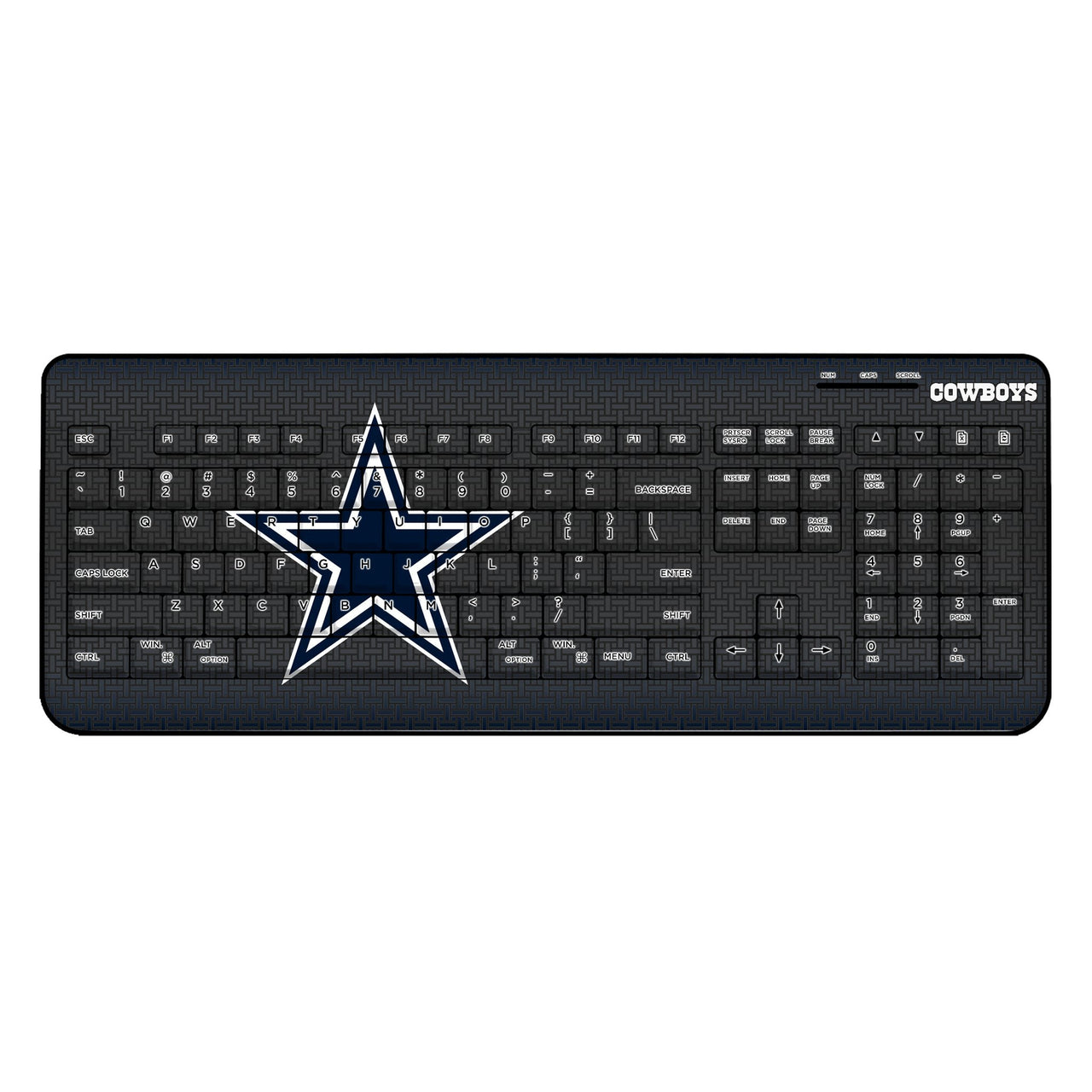 Dallas Cowboys Linen Wireless USB Keyboard-0