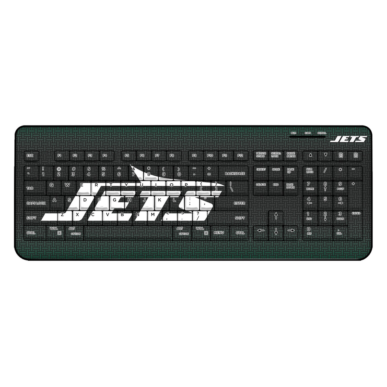 New York Jets Linen Wireless USB Keyboard-0