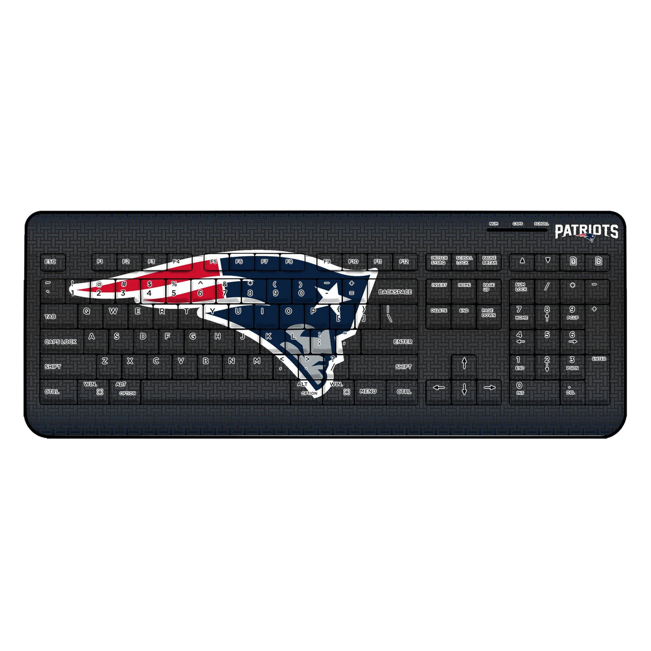 New England Patriots Linen Wireless USB Keyboard-0