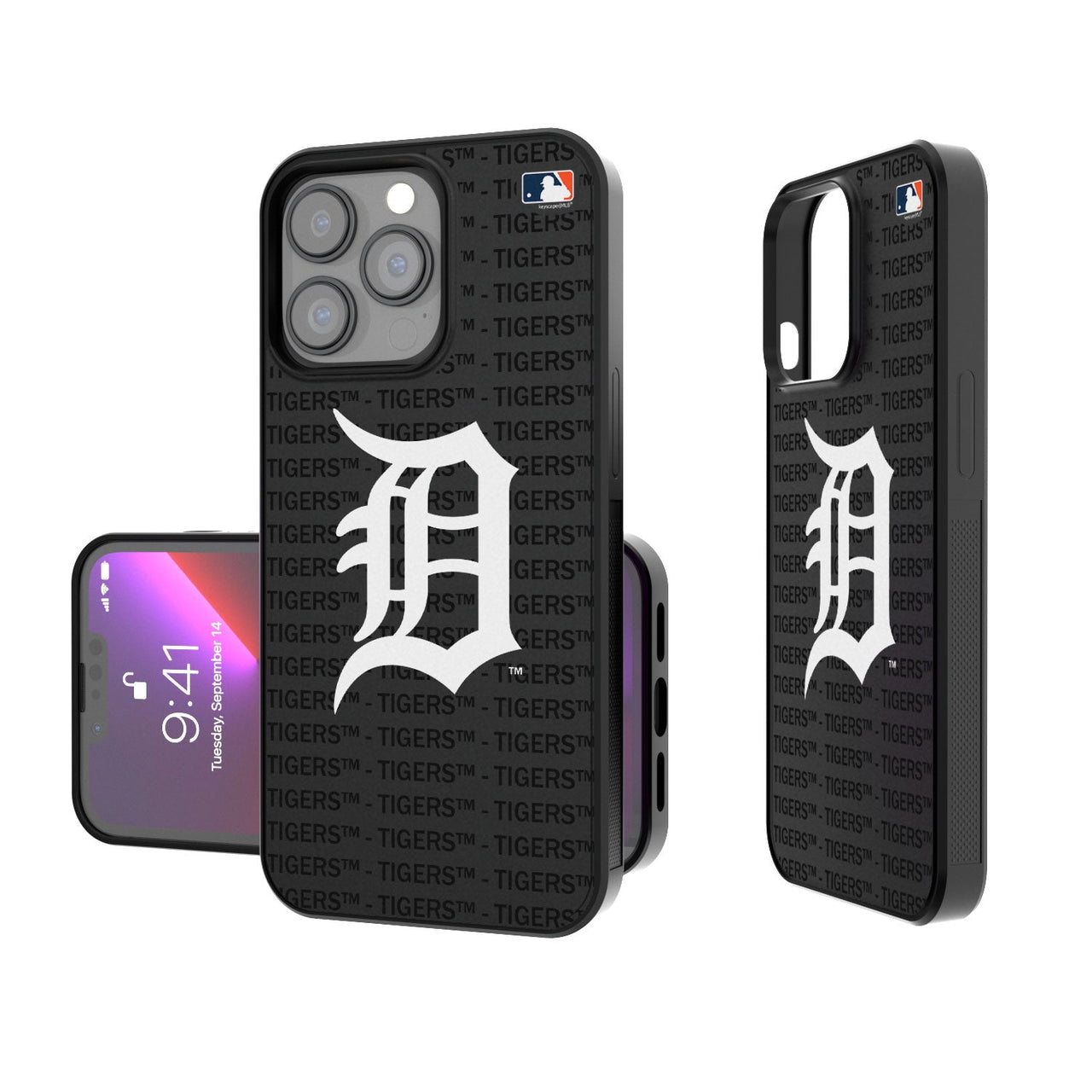 Detroit Tigers Blackletter Bump Case-0