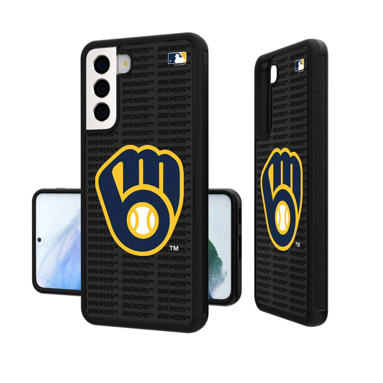 Milwaukee Brewers Blackletter Bumper Case-19