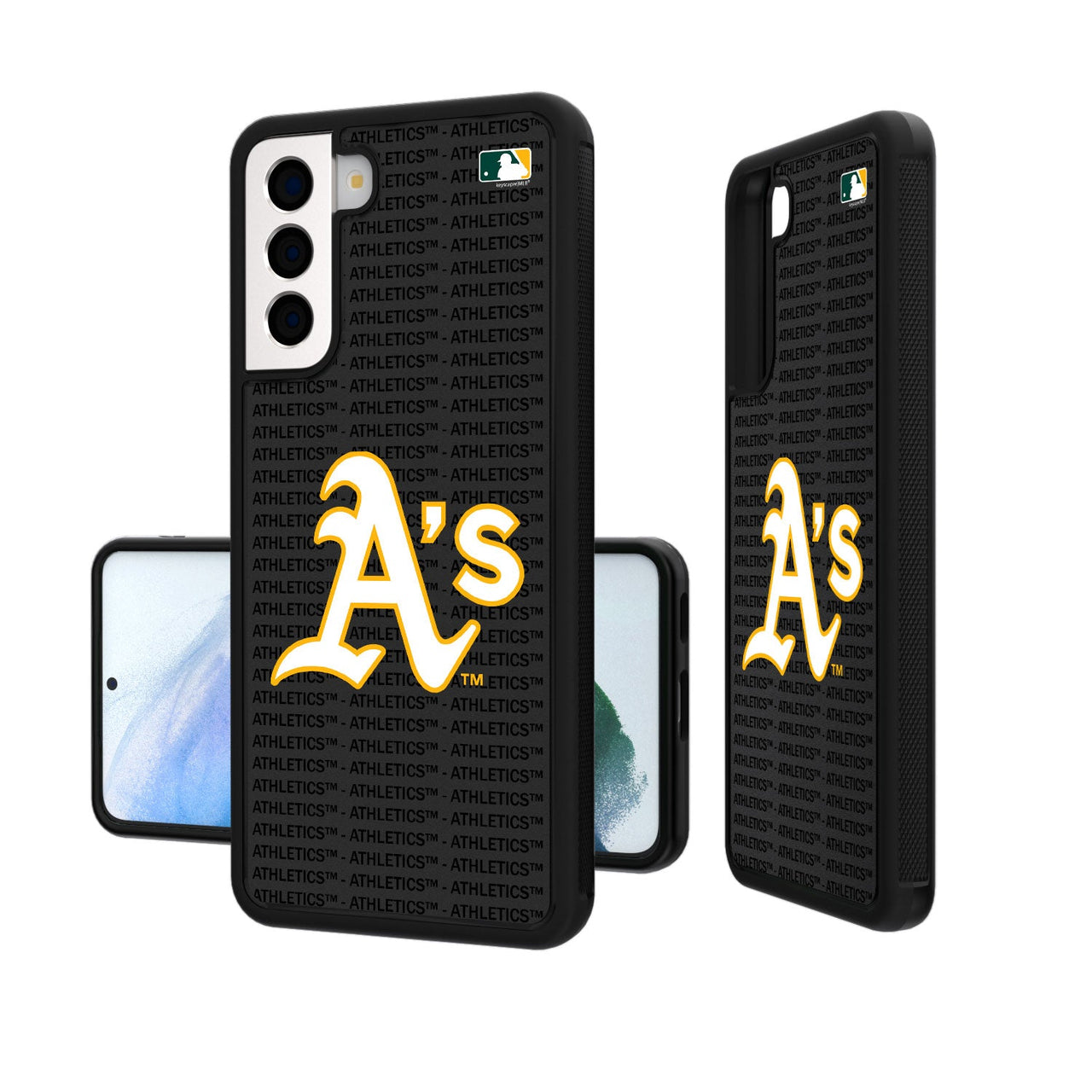 Oakland Athletics Blackletter Bumper Case-19