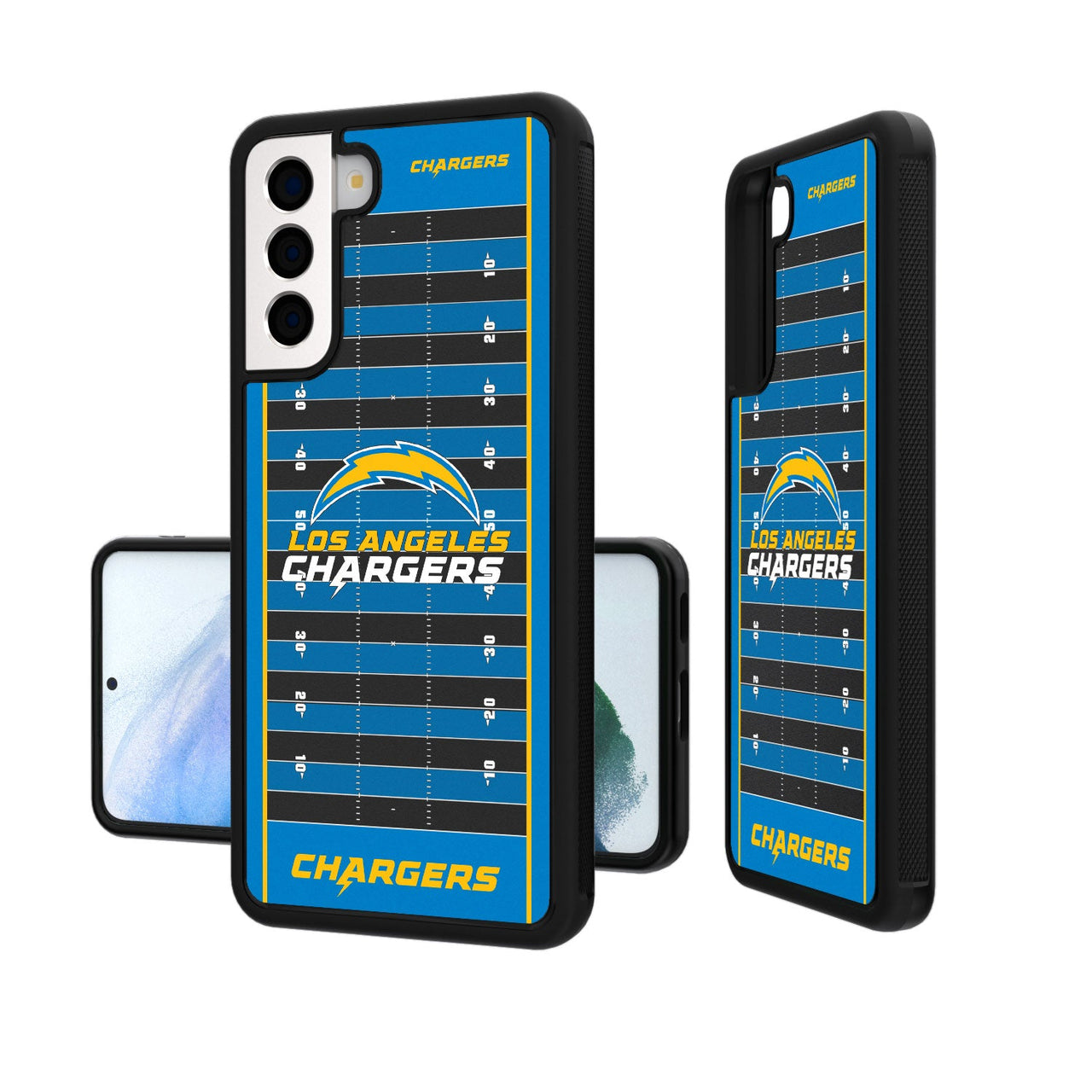 Los Angeles Chargers Football Field Bumper Case-19