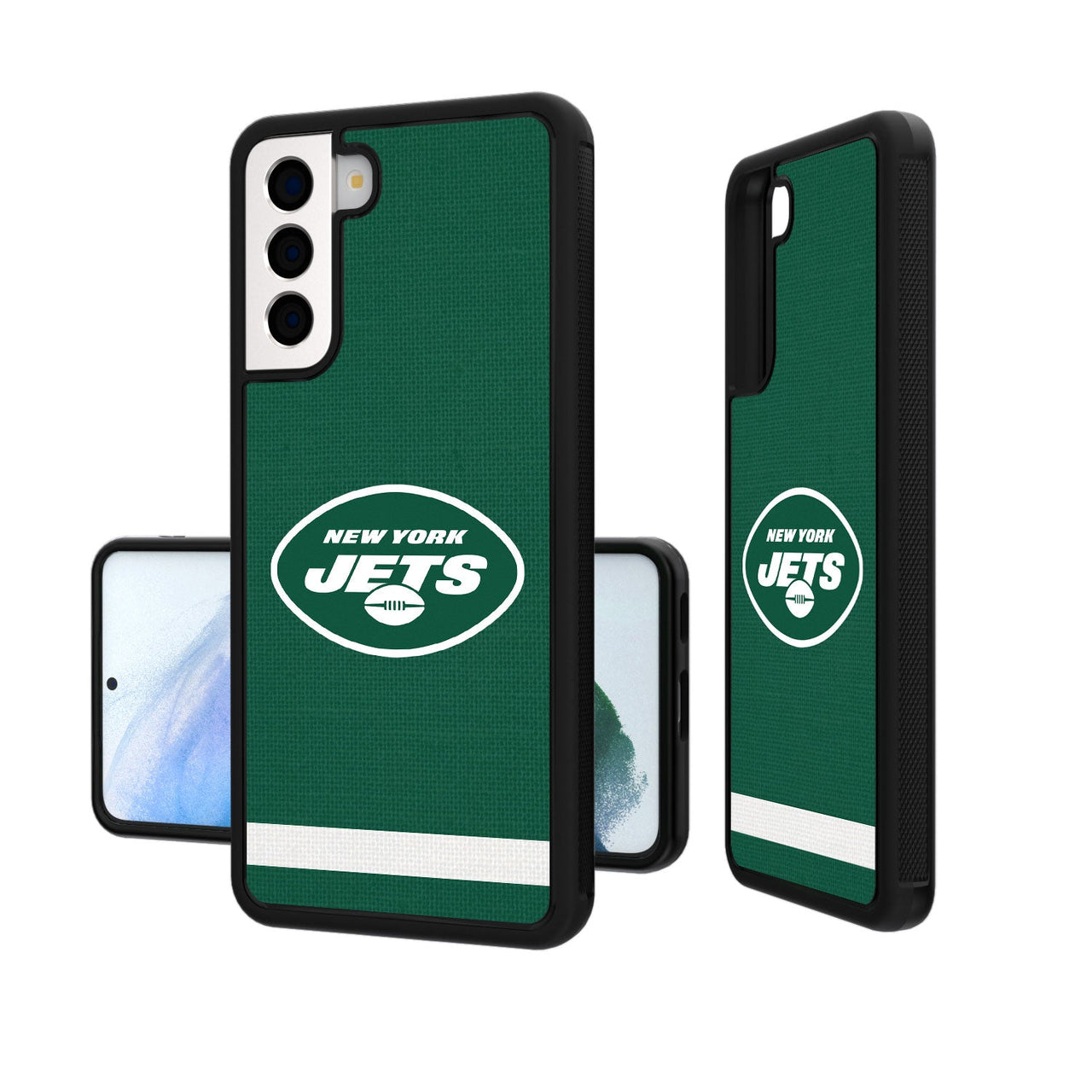 New York Jets Stripe Bumper Case-19