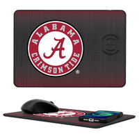 Thumbnail for Alabama Crimson Tide Linen 15-Watt Wireless Charger and Mouse Pad-0