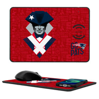 Thumbnail for New England Patriots 2024 Illustrated Limited Edition 15-Watt Wireless Charger and Mouse Pad-0