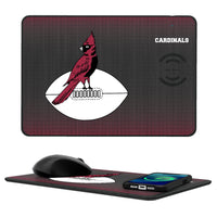 Thumbnail for Chicago Cardinals 1947-1959 Historic Collection Linen 15-Watt Wireless Charger and Mouse Pad-0