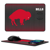 Thumbnail for Buffalo Bills Historic Collection Linen 15-Watt Wireless Charger and Mouse Pad-0