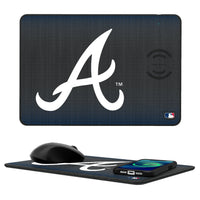 Thumbnail for Atlanta Braves Linen 15-Watt Wireless Charger and Mouse Pad-0