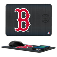 Thumbnail for Boston Red Sox Linen 15-Watt Wireless Charger and Mouse Pad-0