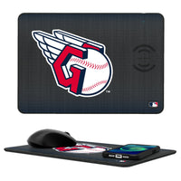 Thumbnail for Cleveland Guardians Linen 15-Watt Wireless Charger and Mouse Pad-0