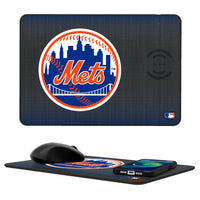 Thumbnail for New York Mets Linen 15-Watt Wireless Charger and Mouse Pad-0