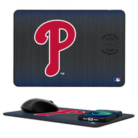 Thumbnail for Philadelphia Phillies Linen 15-Watt Wireless Charger and Mouse Pad-0