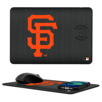 Thumbnail for San Francisco Giants Linen 15-Watt Wireless Charger and Mouse Pad-0