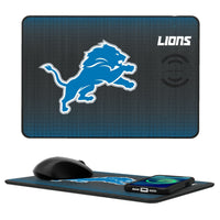 Thumbnail for Detroit Lions Linen 15-Watt Wireless Charger and Mouse Pad-0