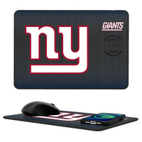 Thumbnail for New York Giants Linen 15-Watt Wireless Charger and Mouse Pad-0