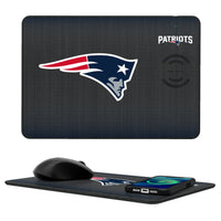 Thumbnail for New England Patriots Linen 15-Watt Wireless Charger and Mouse Pad-0