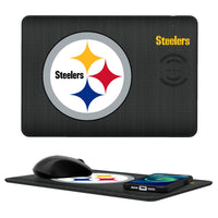 Thumbnail for Pittsburgh Steelers Linen 15-Watt Wireless Charger and Mouse Pad-0