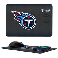 Thumbnail for Tennessee Titans Linen 15-Watt Wireless Charger and Mouse Pad-0