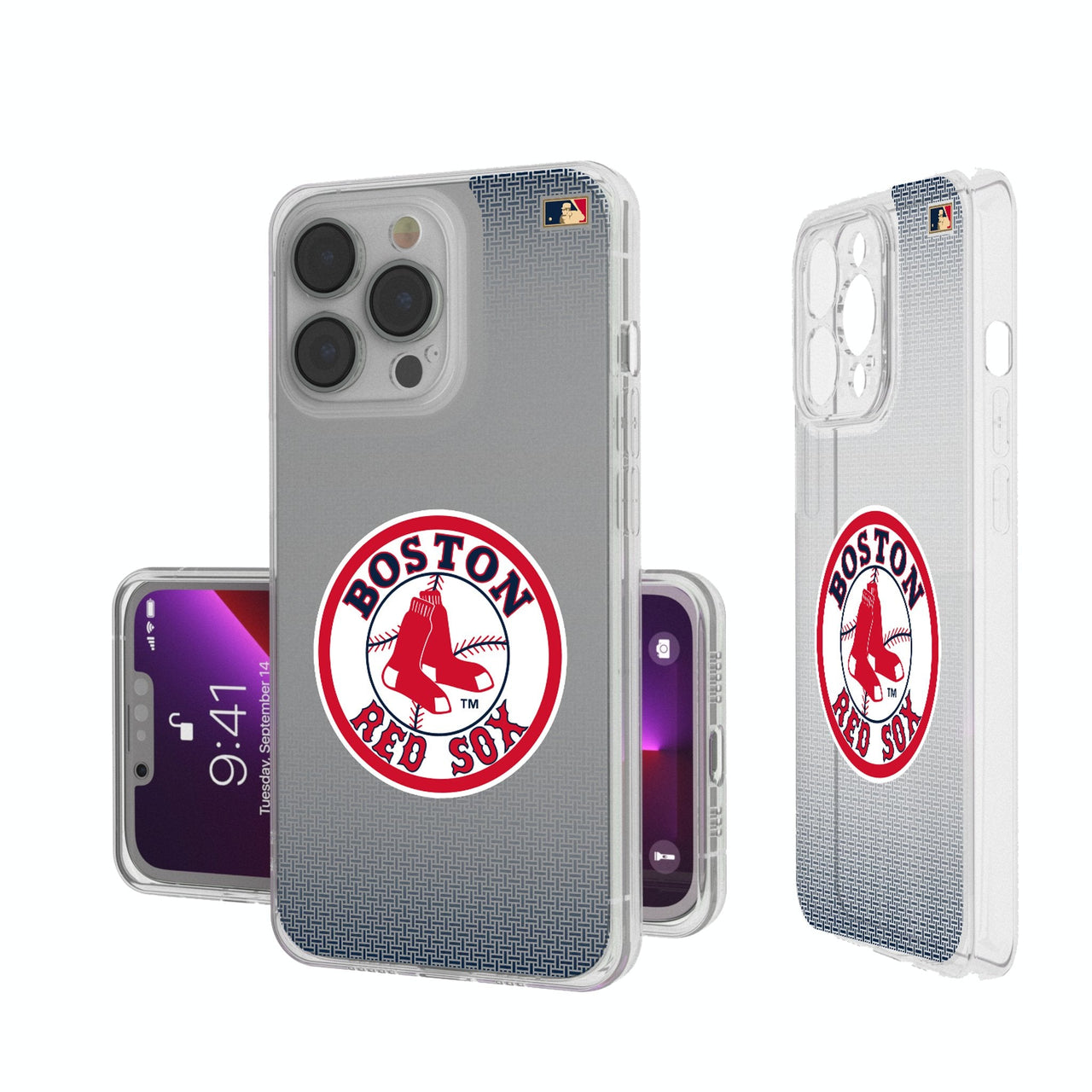 Boston Red Sox 1976-2008 - Cooperstown Collection Linen Clear Phone Case-0