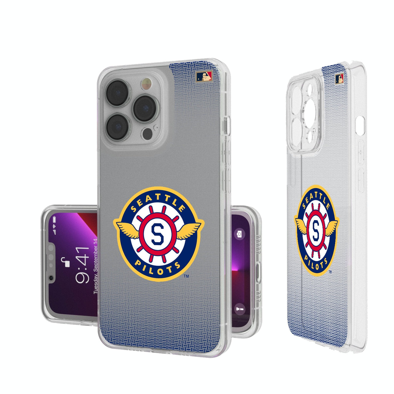 Seattle Pilots 1969 - Cooperstown Collection Linen Clear Phone Case-0