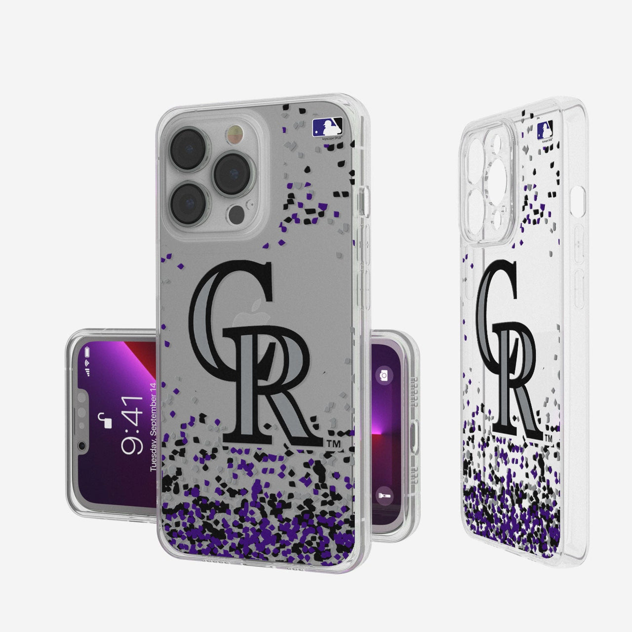 Colorado Rockies Confetti Clear Case-0