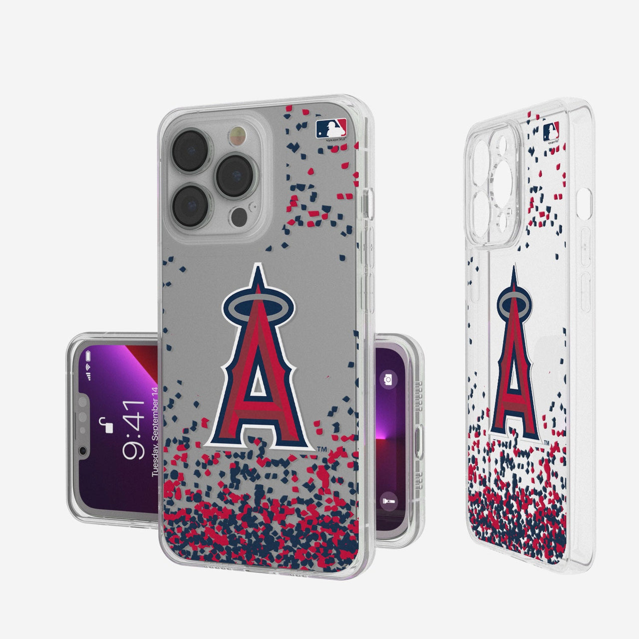 Los Angeles Angels Confetti Clear Case-0