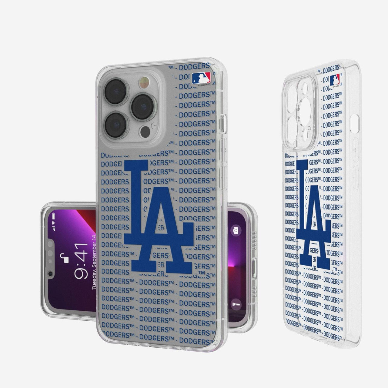 LA Dodgers Blackletter Clear Case-0