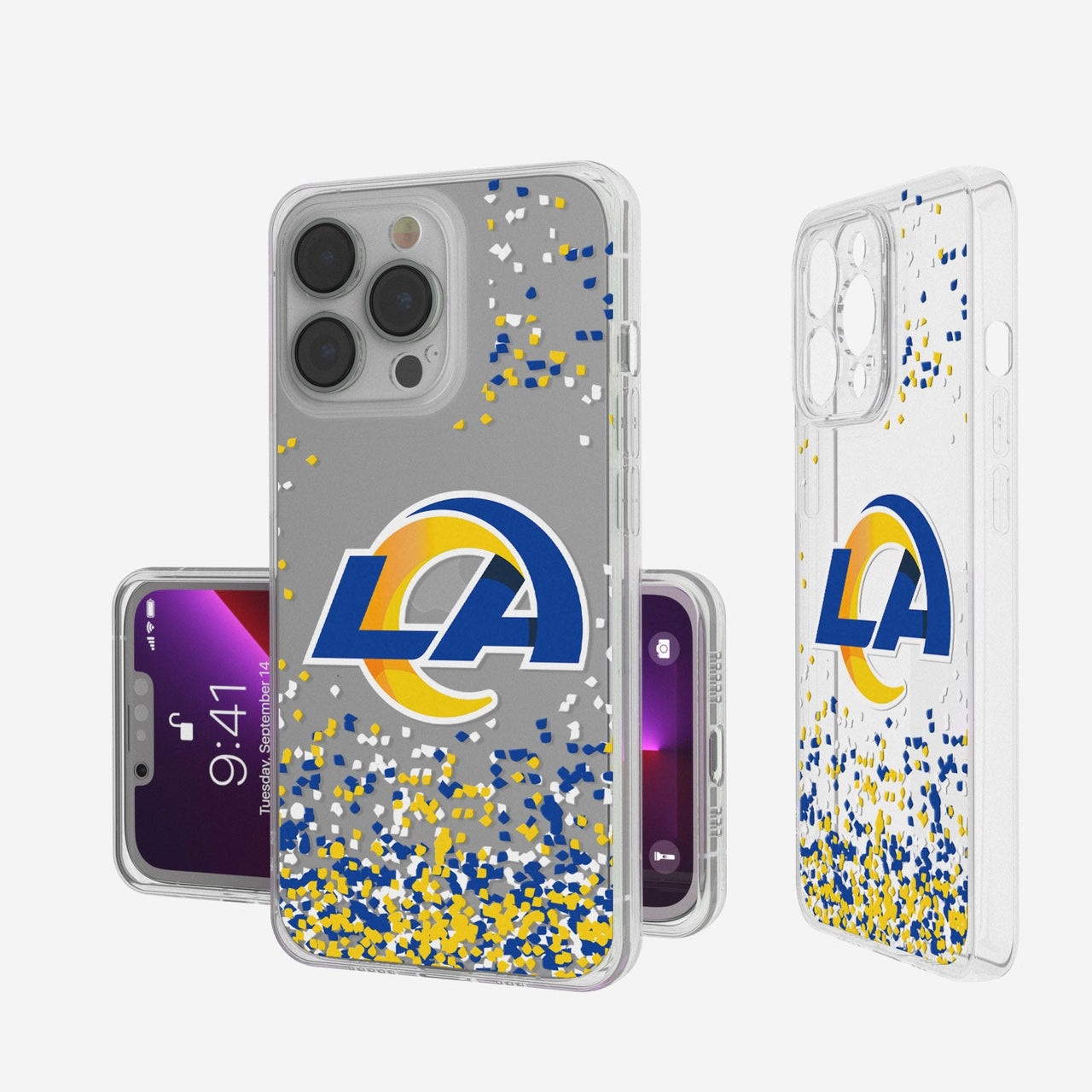 Los Angeles Rams Confetti Clear Case-0