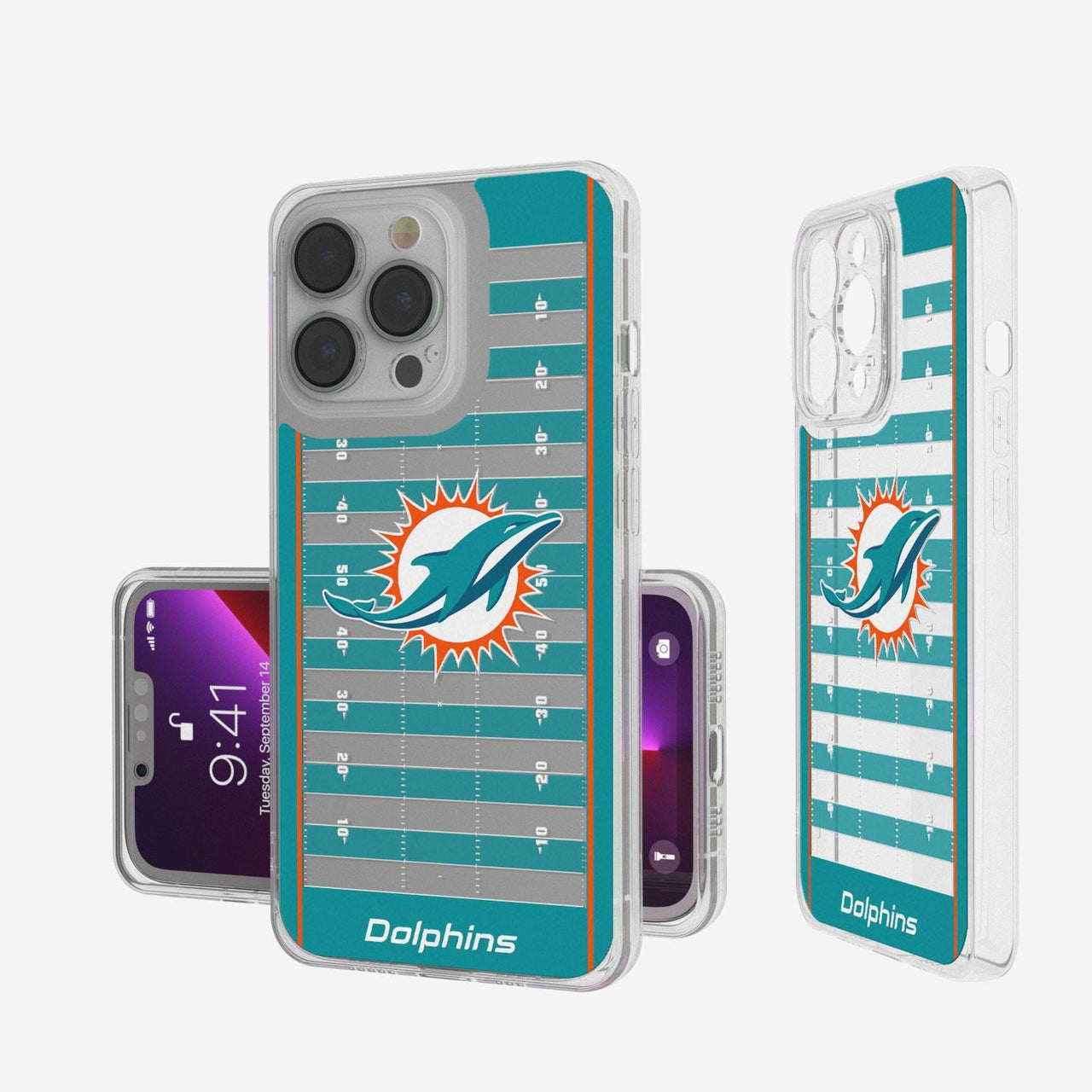 Miami Dolphins Football Field Clear Case-0