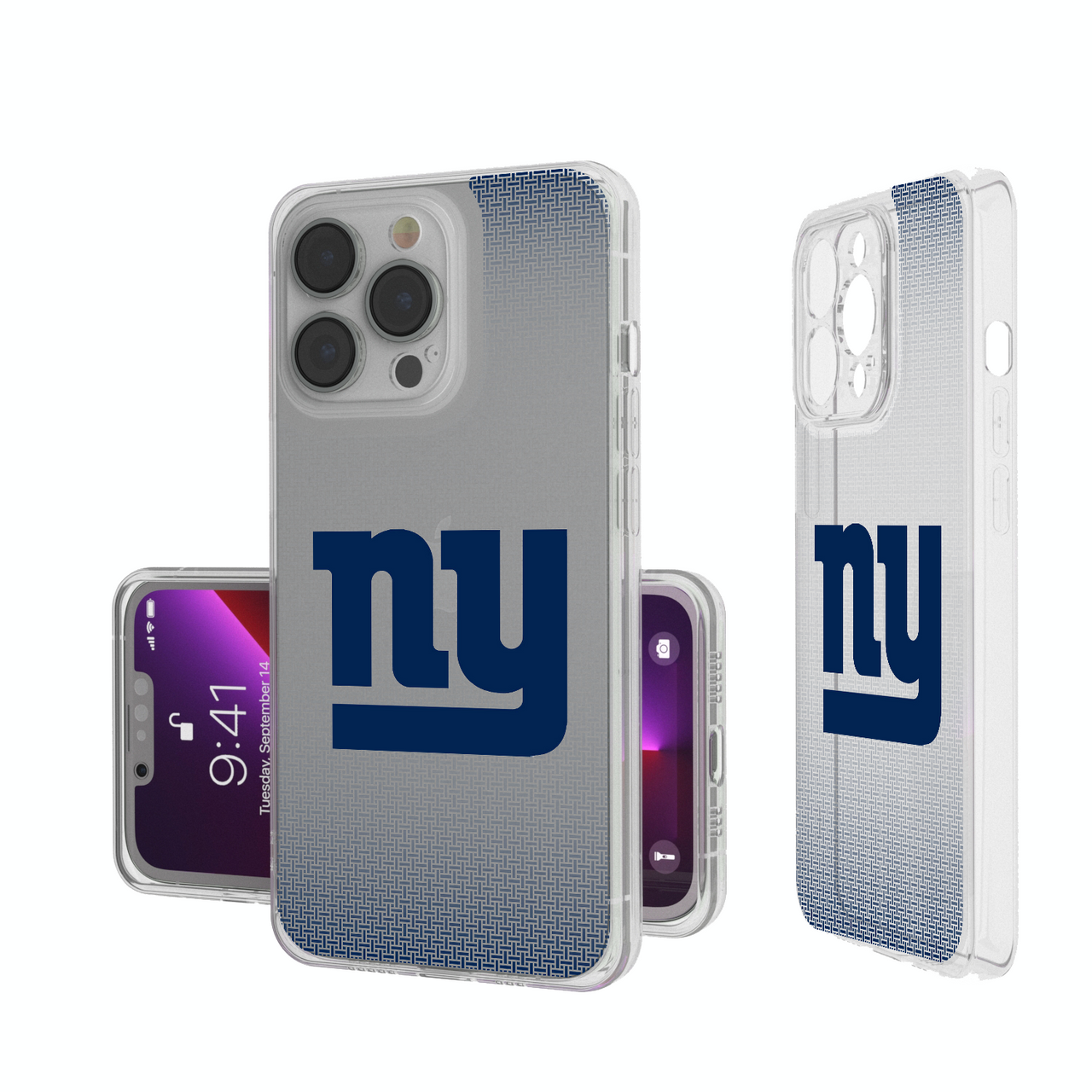 New York Giants Linen Clear Phone Case-0