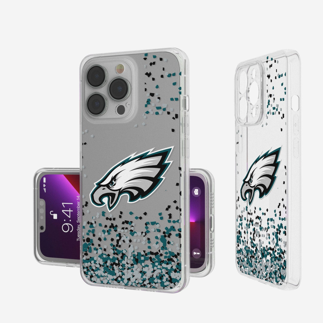 Philadelphia Eagles Confetti Clear Case-0