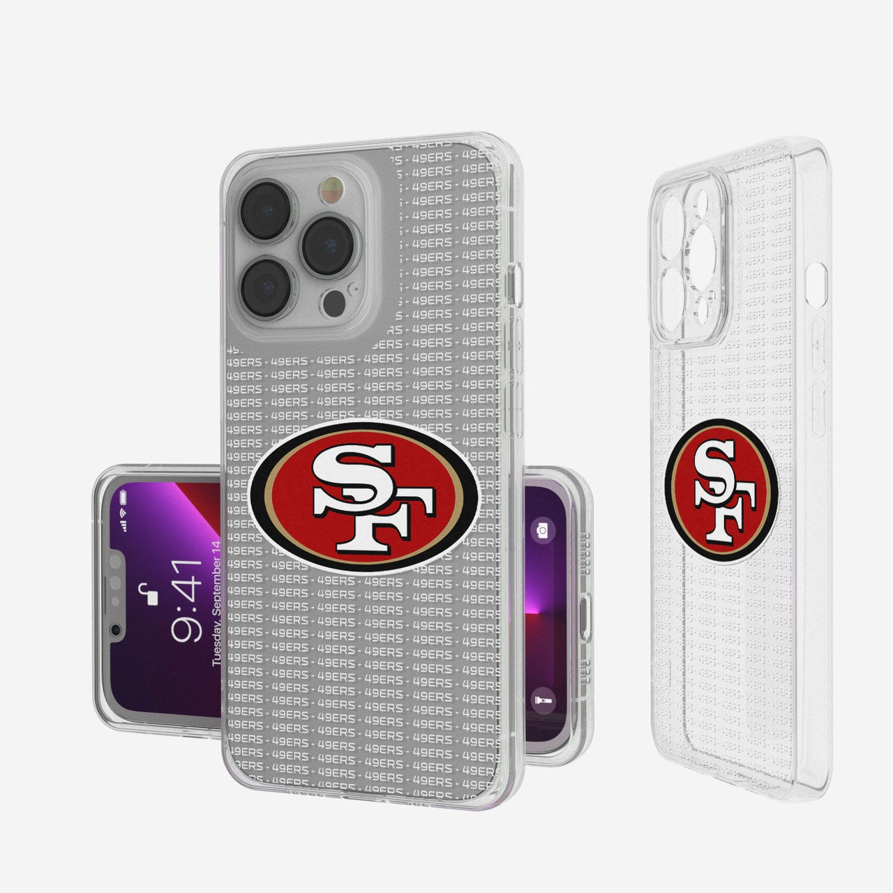 San Francisco 49ers Blackletter Clear Case-0