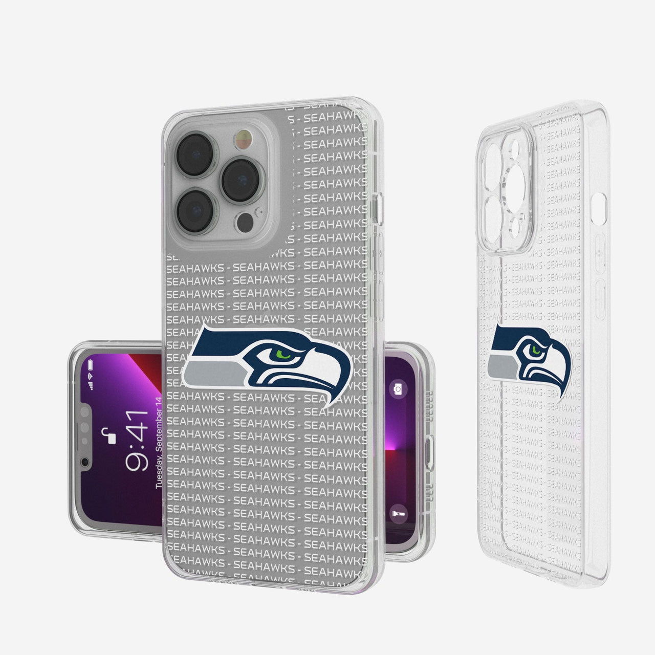 Seattle Seahawks Blackletter Clear Case-0