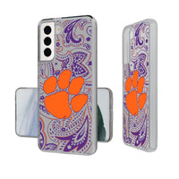 Thumbnail for Clemson University Tigers Paisley Clear Phone Case-0