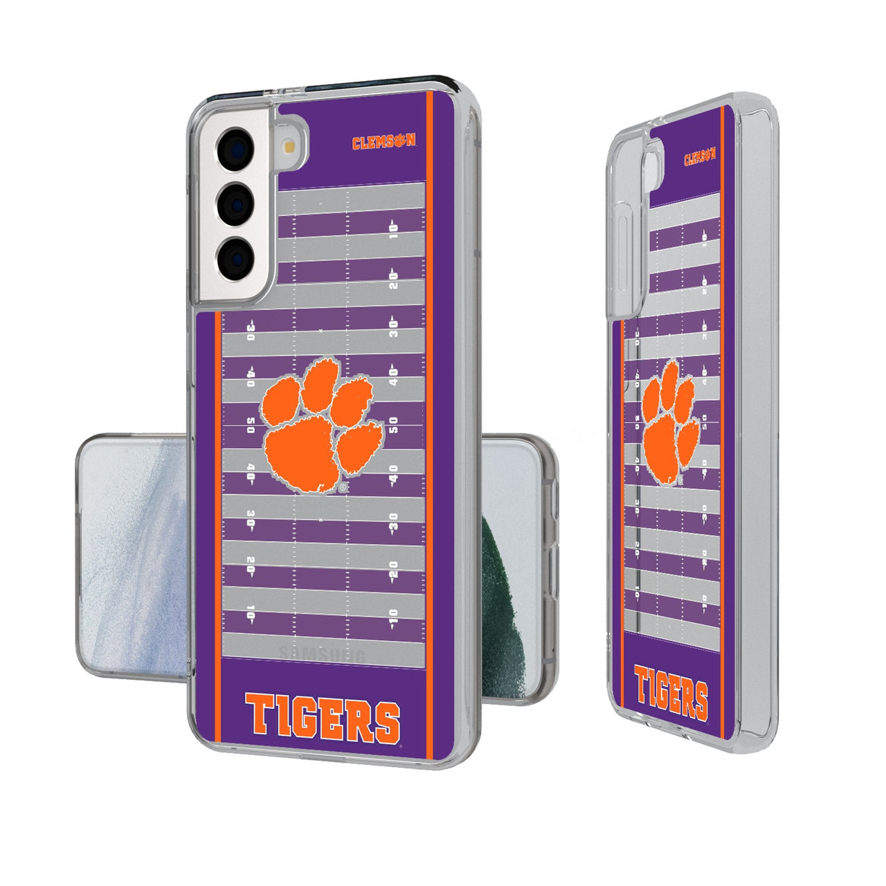 Clemson University Tigers Field Clear Phone Case-0