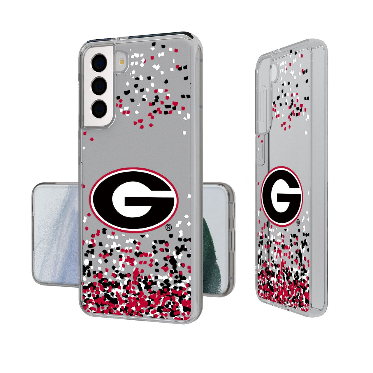 Georgia Bulldogs Confetti Clear Case-19