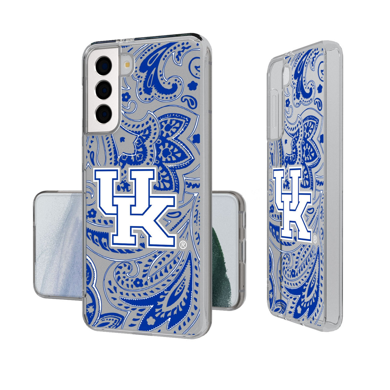 University of Kentucky Wildcats Paisley Clear Phone Case-0