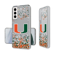 Thumbnail for University of Miami Hurricanes Confetti Clear Phone Case-0