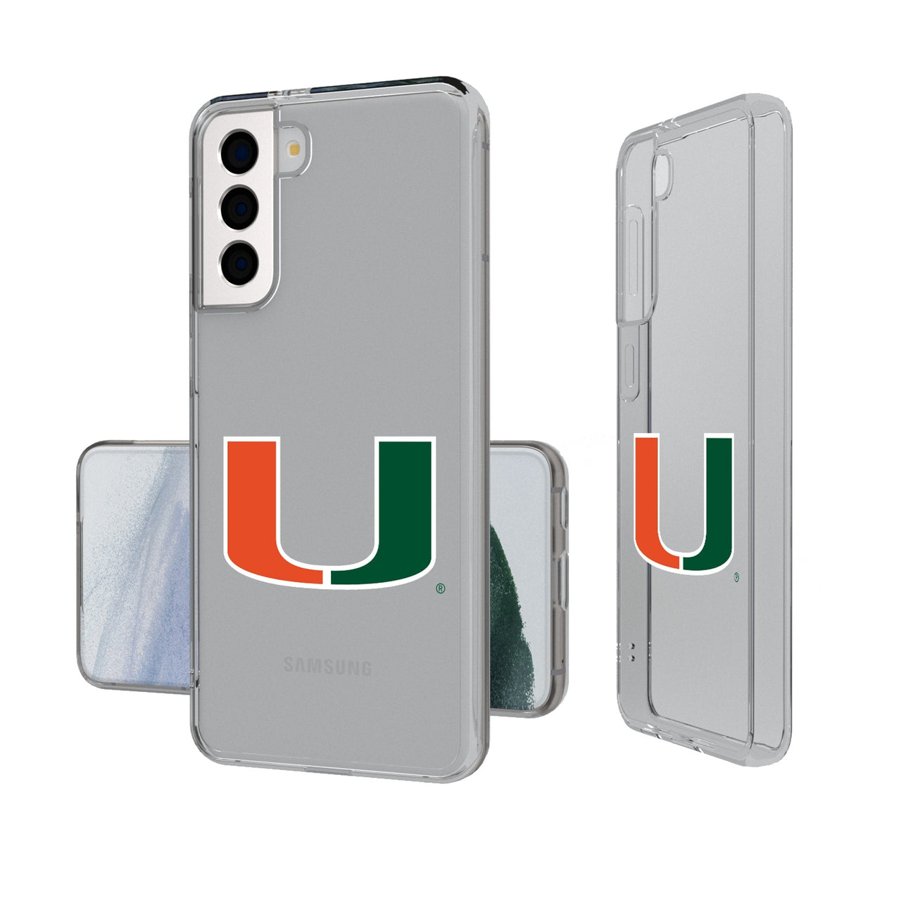 University of Miami Hurricanes Insignia Clear Phone Case-0