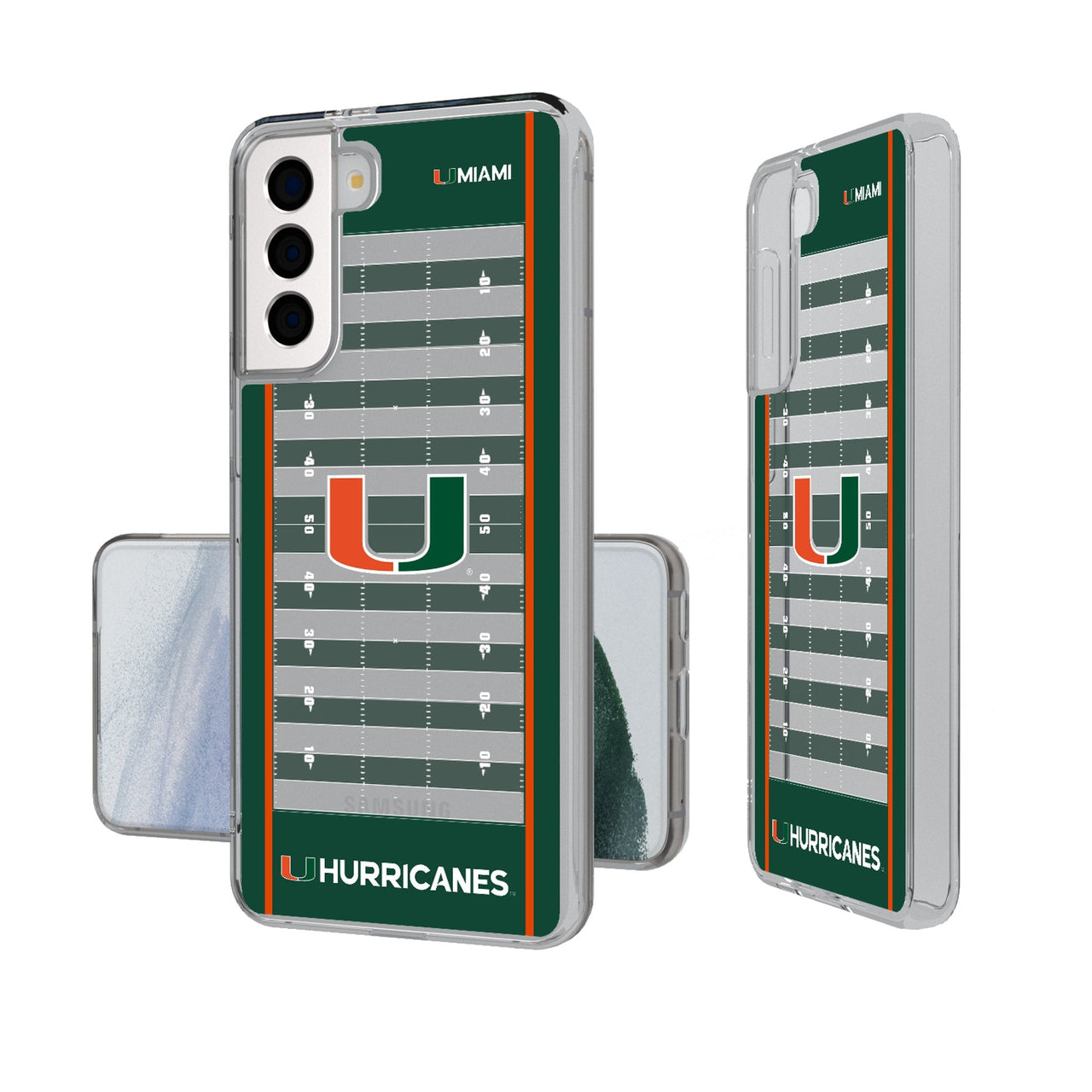 University of Miami Hurricanes Field Clear Phone Case-0