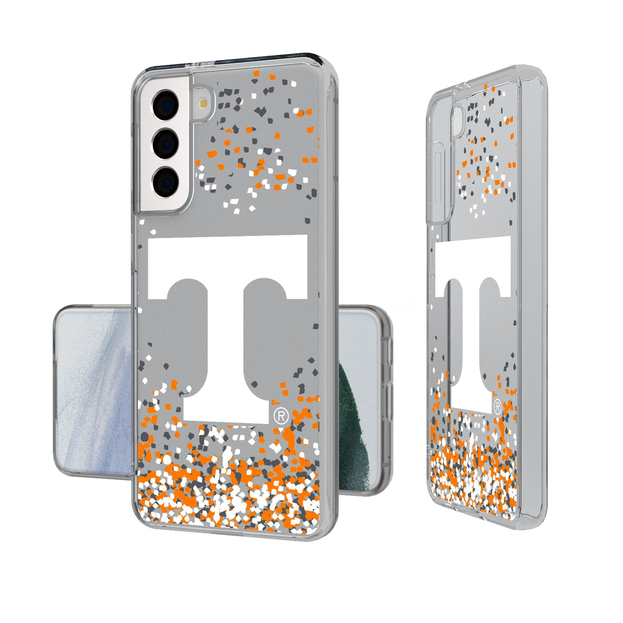 University of Tennessee Volunteers Confetti Clear Phone Case-0