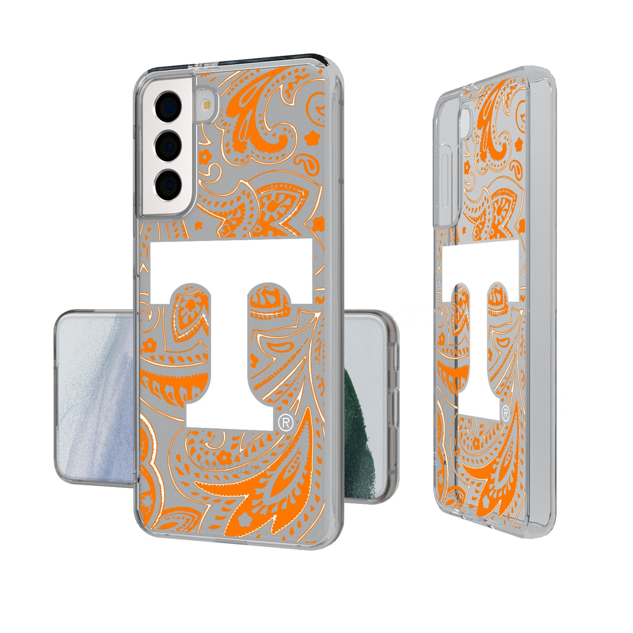 University of Tennessee Volunteers Paisley Clear Phone Case-0