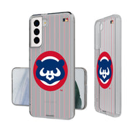 Thumbnail for Chicago Cubs Home 1979-1993 - Cooperstown Collection Pinstripe Clear Phone Case-0